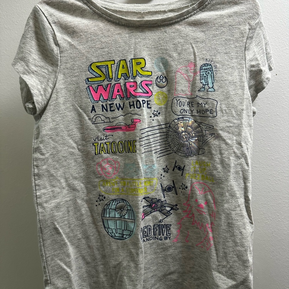 SIZE 5 - coat + 9 Various Adidas kids girls tops & bottoms+ 2 Star Wars shirts